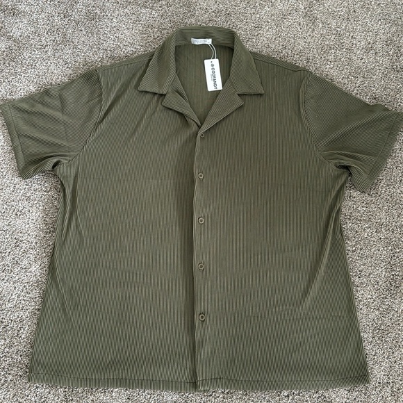 NWT Men’s Coofandy Green Shirt XXL - Picture 1 of 3